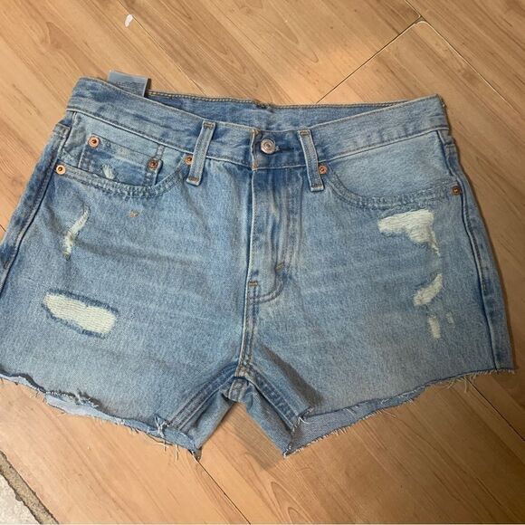 Levis 511 Size 30 Distressed Cut Off Shorts - Picture 1 of 12